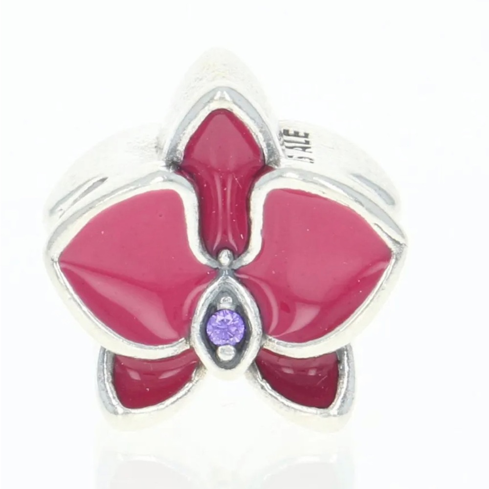 Pandora Radiant Orchid Enamel Purple CZ Orchid Bead 792074EN69
